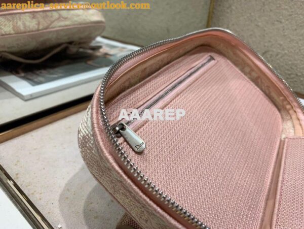 Replica Dior DiorTravel Vanity Case Bag S5480 Pink Toile de Jouy Embro 12