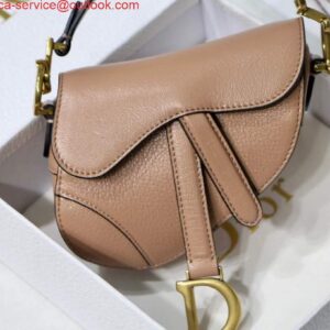 Replica Dior M6008 Bag Saddle Super Mini Bag Cowhide Leather Light Pink