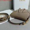 Replica Dior S5685 Micro Saddle Bag With Strap Scarlet Nude Goatskin 2