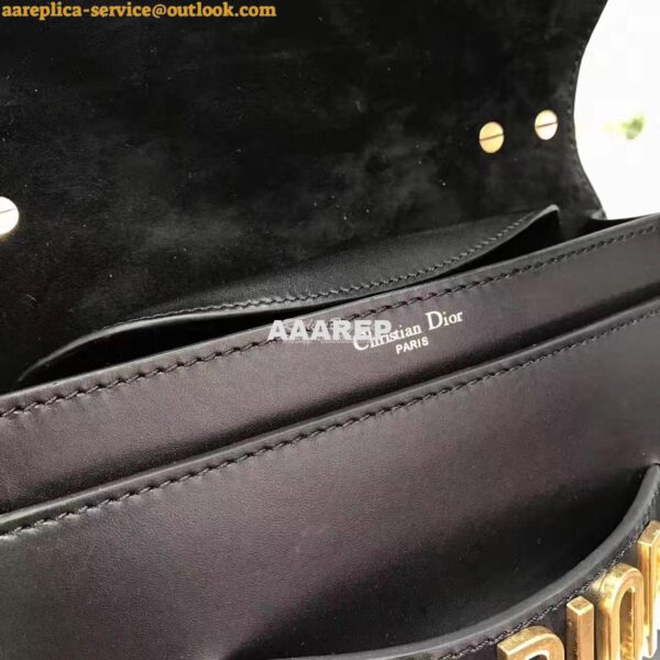 Replica Dior J'ADIOR Flap Bag With Chain in Calfskin Black 8