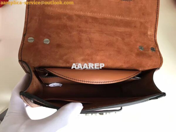 Replica Dior J'ADIOR Flap Bag With Silver Chain in Calfskin Brown 10