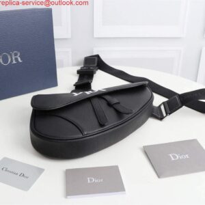 Replica Dior 1ADPO093 Saddle Men Bag Grained Calfskin Black 2