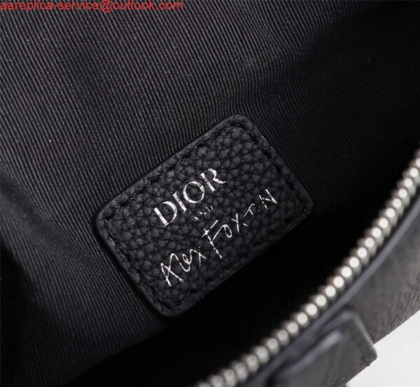 Replica Dior 1ADPO093 Saddle Men Bag Grained Calfskin Black 10