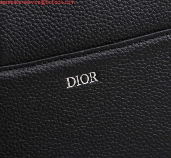 Replica Dior 1ADPO093 Saddle Men Bag Grained Calfskin Black 8