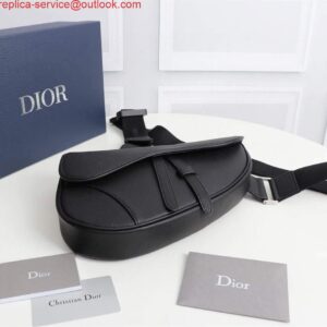 Replica Dior 1ADPO093 Saddle Men Bag Grained Calfskin Black 2