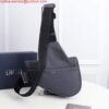 Replica Dior 1ADPO093 Saddle Men Bag Grained Calfskin Black