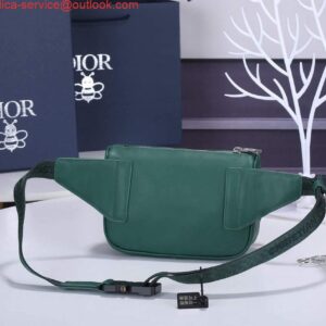 Replica Dior 1ADPO223 Saddle Belt Bag Leather Green 2