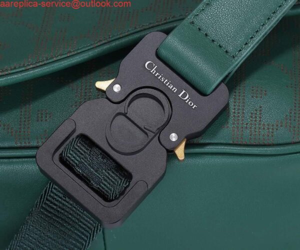 Replica Dior 1ADPO223 Saddle Belt Bag Leather Green 7