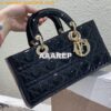 Replica Dior Lady D-Joy Bag Patent Cannage Calfskin M0540O Latte 2
