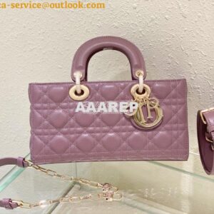 Replica Dior Lady D-Joy Bag Peony Pink Cannage Lambskin M0540O