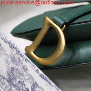 Replica Dior M0446 Dior Saddle Bag M0447 Green Grained Calfskin 2