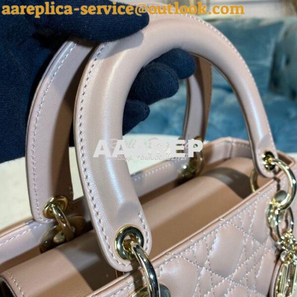 Replica Dior Lady Dior Medium Flap Cover Quilted in Cannage Lambskin L 5