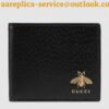 Replica Gucci Animalier Zip Around Wallet In Black Leather 2