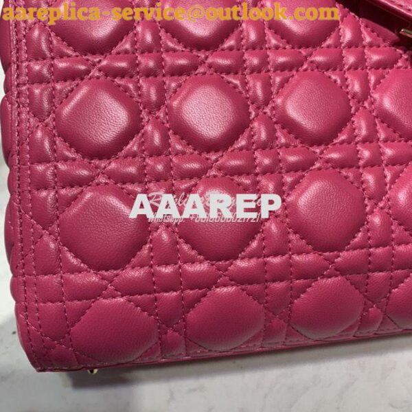 Replica Dior Lady Dior Medium Flap Cover Quilted in Cannage Lambskin L 6