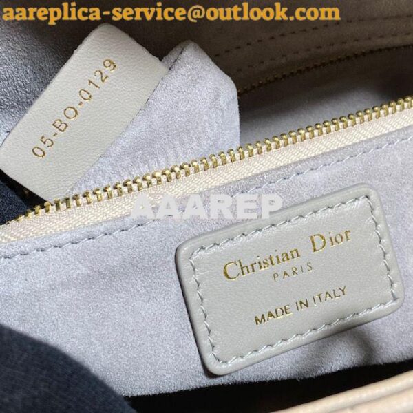 Replica Dior Lady Dior Medium Flap Cover Quilted in Cannage Lambskin L 8