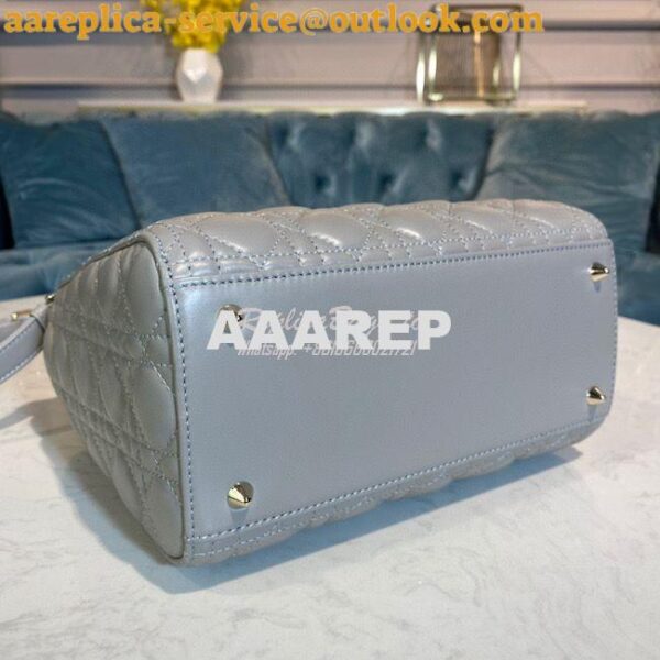 Replica Dior Lady Dior Medium Flap Cover Quilted in Cannage Lambskin L 9