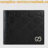 Replica Gucci Black Signature Leather Bi-fold Wallet 2