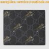 Replica Gucci Black Web GG Supreme Bi-fold Wallet 2