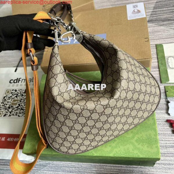 Replica Gucci 702823 Gucci Attache large shoulder bag Beige and ebony 3