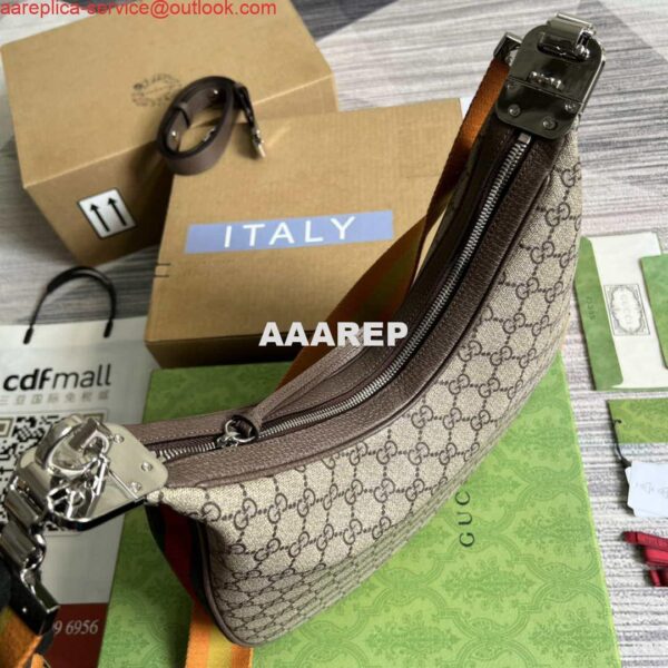 Replica Gucci 702823 Gucci Attache large shoulder bag Beige and ebony 5