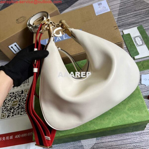 Replica Gucci 702823 Gucci Attache large shoulder bag White 3