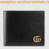 Replica Gucci GG Marmont Zip Around Wallet In Black Leather 2