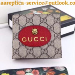 Replica Gucci Neo Vintage GG Supreme Wallet 473954 Red