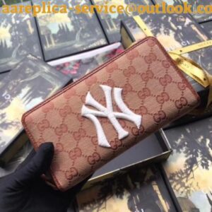 Replica Gucci Original GG Zip Around Wallet With LA Angels Patch 2