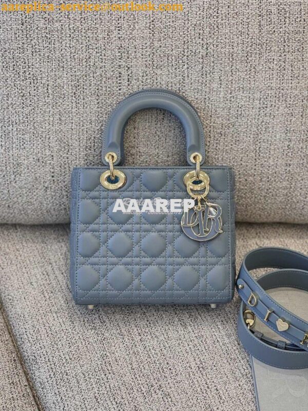 Replica Dior Lady Dior My ABCdior Lambskin Bag with Tonal Enamel Charm
