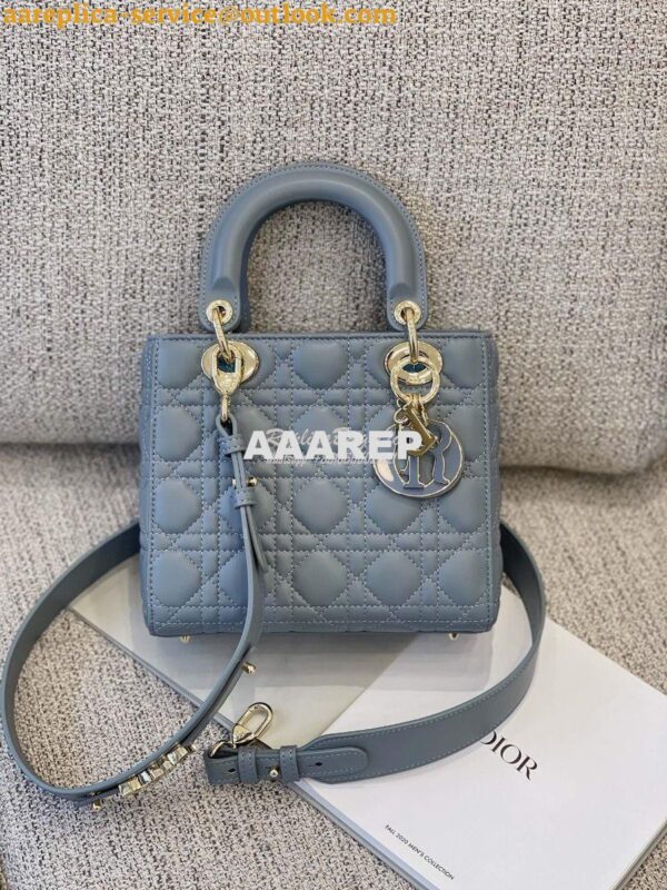 Replica Dior Lady Dior My ABCdior Lambskin Bag with Tonal Enamel Charm 2