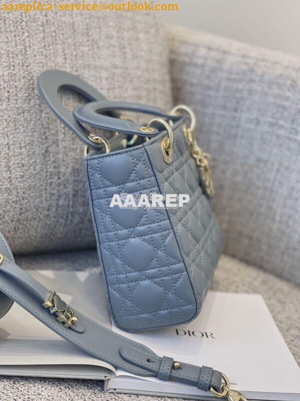 Replica Dior Lady Dior My ABCdior Lambskin Bag with Tonal Enamel Charm 4