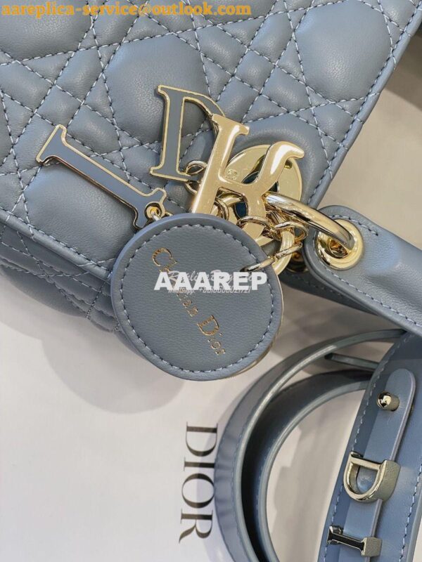 Replica Dior Lady Dior My ABCdior Lambskin Bag with Tonal Enamel Charm 6