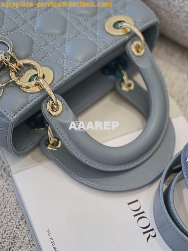 Replica Dior Lady Dior My ABCdior Lambskin Bag with Tonal Enamel Charm 8