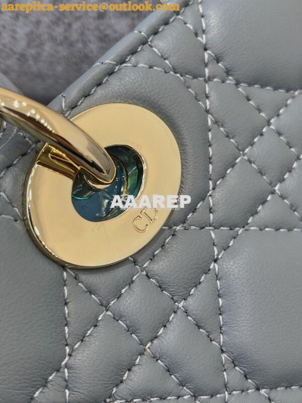 Replica Dior Lady Dior My ABCdior Lambskin Bag with Tonal Enamel Charm 9