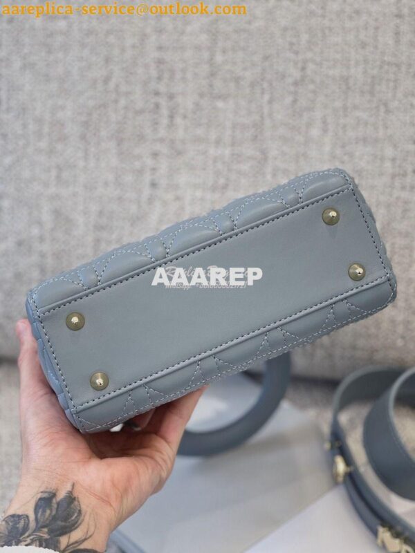 Replica Dior Lady Dior My ABCdior Lambskin Bag with Tonal Enamel Charm 13