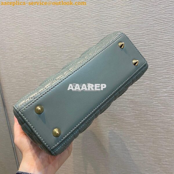 Replica Dior Lady Dior My ABCdior Lambskin Bag with Tonal Enamel Charm 9
