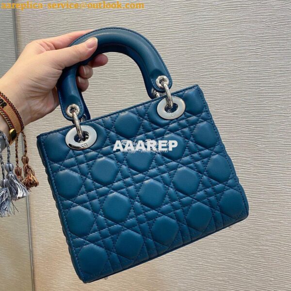 Replica Dior Lady Dior My ABCdior Lambskin Bag with Tonal Enamel Charm 5