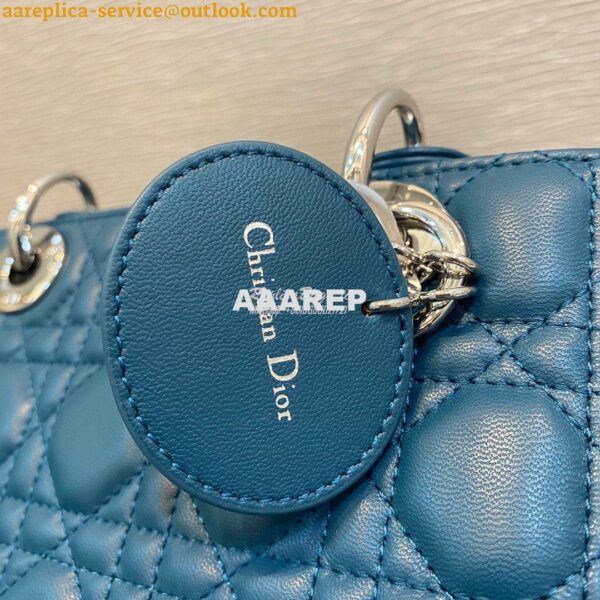 Replica Dior Lady Dior My ABCdior Lambskin Bag with Tonal Enamel Charm 6