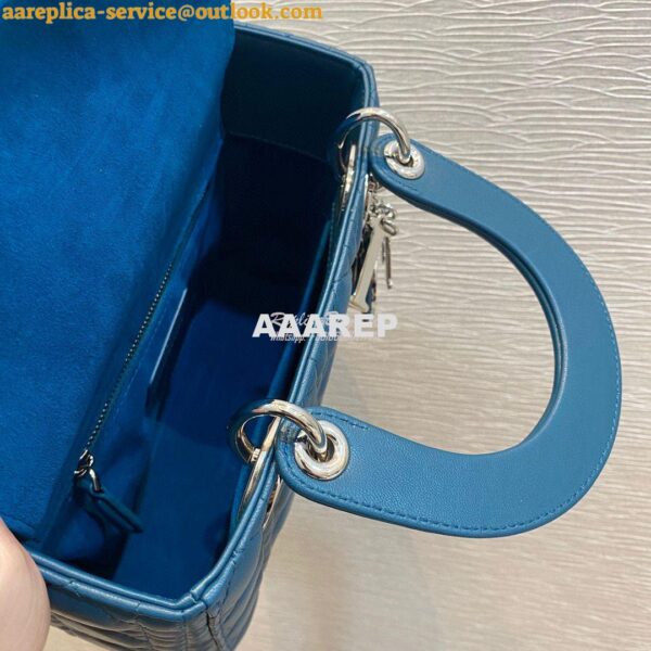 Replica Dior Lady Dior My ABCdior Lambskin Bag with Tonal Enamel Charm 8