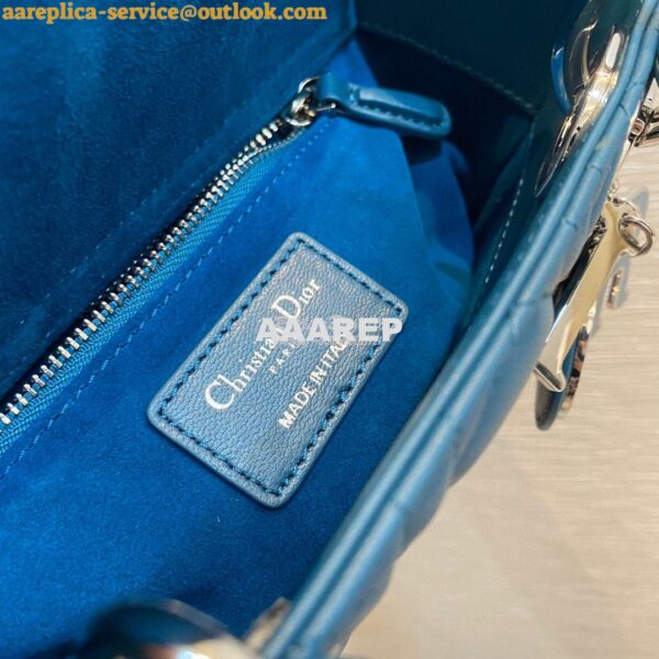 Replica Dior Lady Dior My ABCdior Lambskin Bag with Tonal Enamel Charm 9