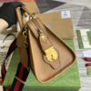 Replica Gucci 715772 Small top handle bag with Double G Gray