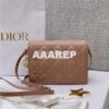 Replica Dior Lady Dior Pouch Lambskin Cannage S0855 Nude