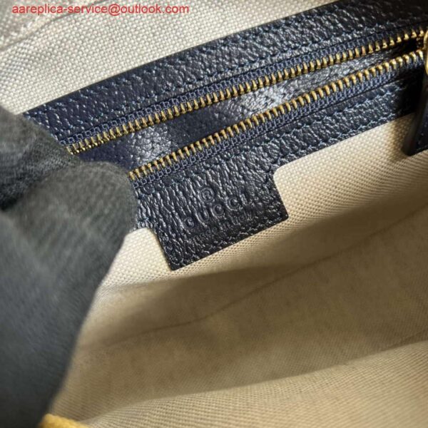 Replica Gucci 722117 Ophidia Mini Gg Shoulder Bag Navy Blue 8