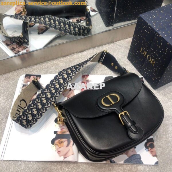 Replica Dior Large Bobby Bag Black Box Calfskin M9320U 3