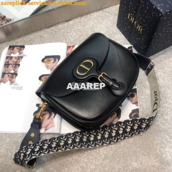 Replica Dior Large Bobby Bag Black Box Calfskin M9320U 4