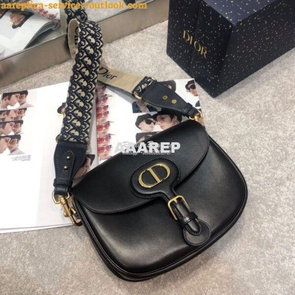 Replica Dior Large Bobby Bag Black Box Calfskin M9320U 5