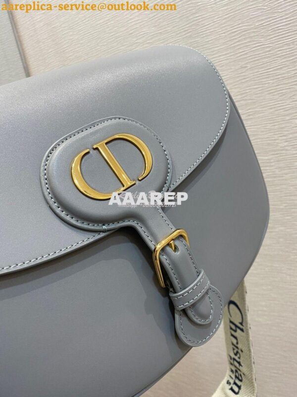 Replica Dior Large Bobby Bag Grey Box Calfskin M9320U 6