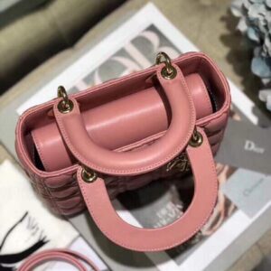 Replica Dior Small Lady My ABCDior Bag Lambskin M0538 Pink 2