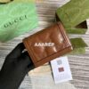 Replica Gucci 723786 GG Matelassé Card Case Wallet Black