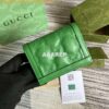 Replica Gucci 723786 GG Matelassé Card Case Wallet Brown